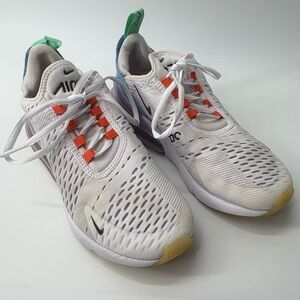Nike Women's sz 7 Air Max 270 White Blue Lavender Sneakers (DX2351-100)